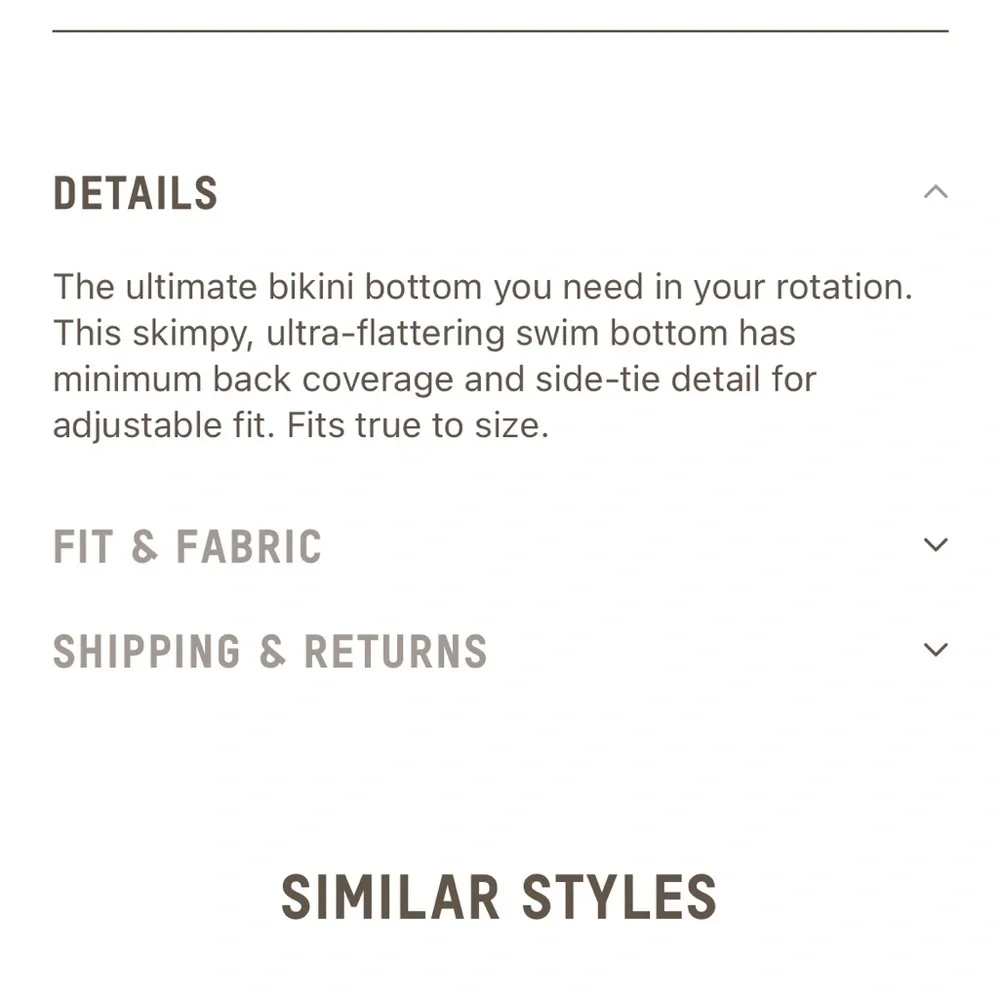 SKIMS Dipped Tie Bottoms Black